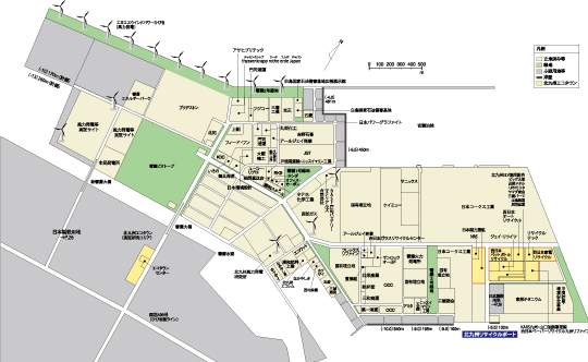 響灘臨海工業団地区画図